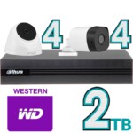 مقایسه محصولات 4 پکیج اقتصادی داهوا 8 کانال 2 مگاپیکسل بالت + دام 2 ترابایت